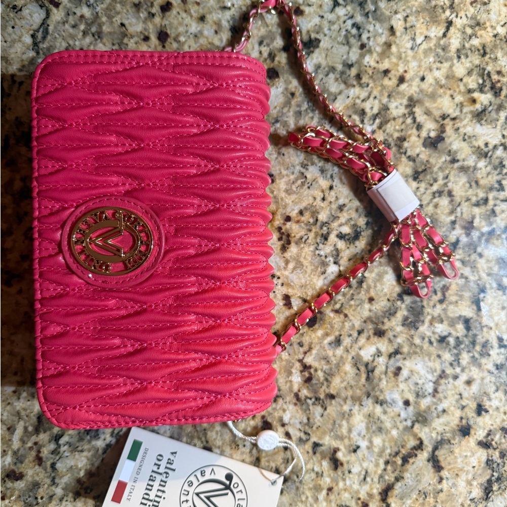 Valentino pink Quilted Wristlet